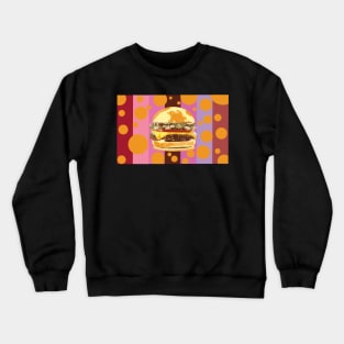 Cheese Burger - Zine Culture Crewneck Sweatshirt